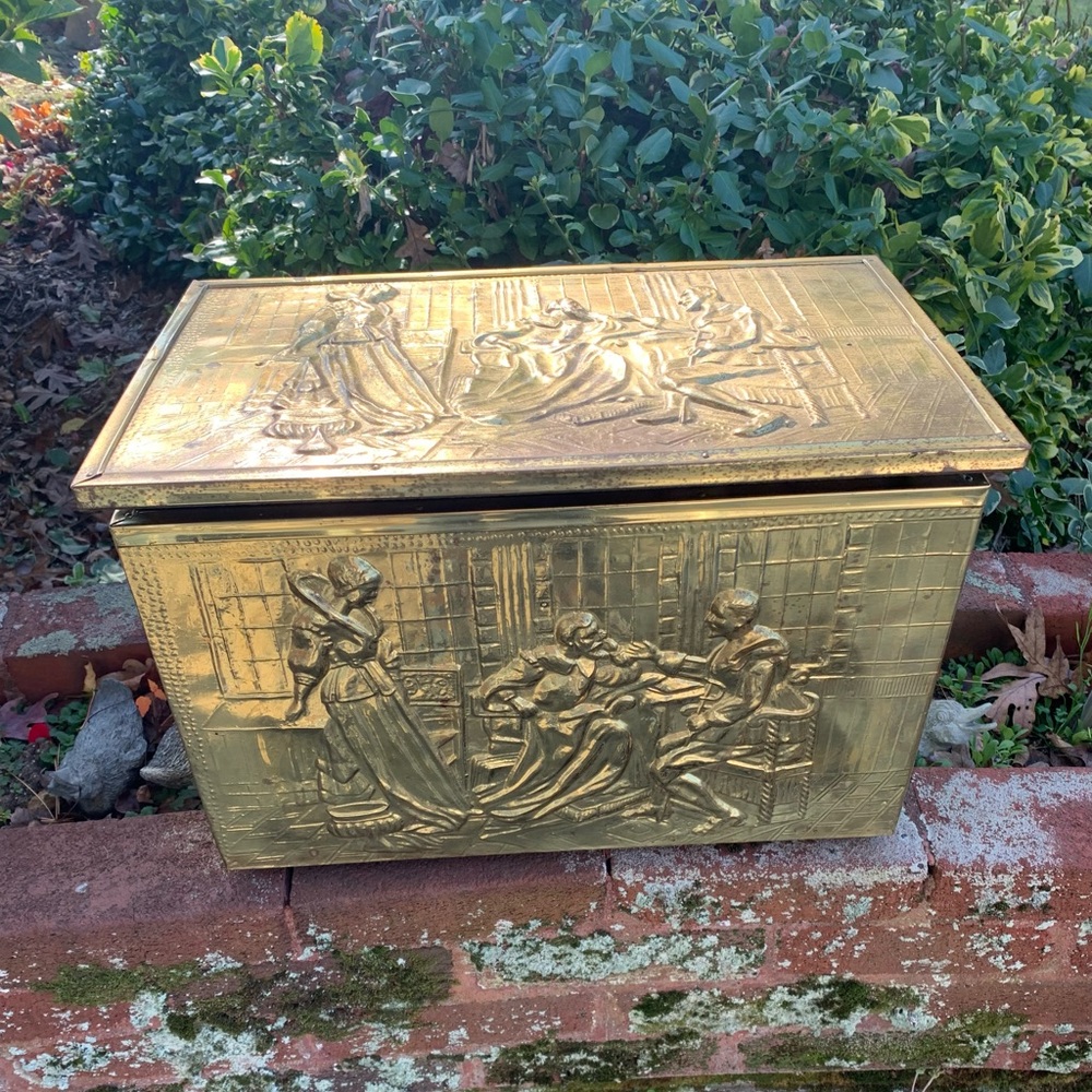 Brass embossed box